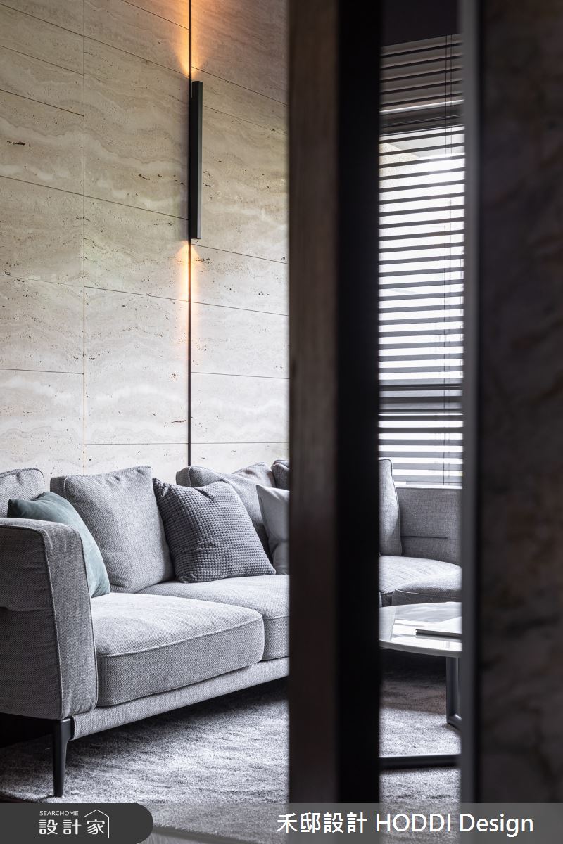 40坪新成屋(5年以下)＿混搭風玄關客廳案例圖片＿禾邸設計 HODDI Design＿禾邸_13之1