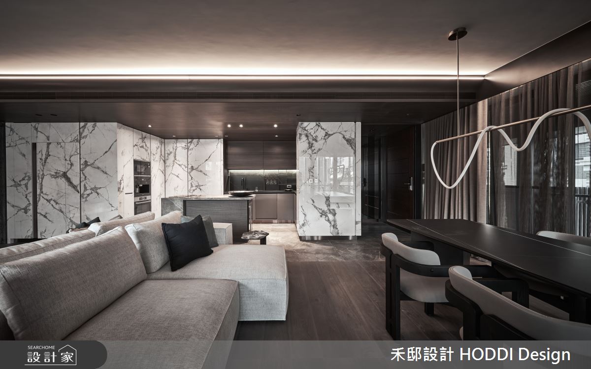 65坪毛胚屋＿現代風客廳餐廳廚房中島案例圖片＿禾邸設計 HODDI Design＿禾邸_23之10