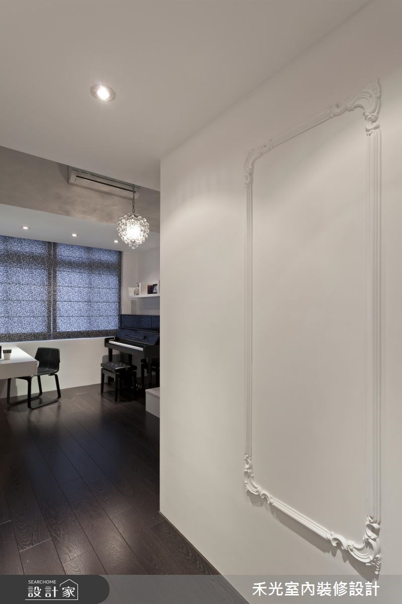 45坪新成屋(5年以下)＿奢華風案例圖片＿禾光室內裝修設計有限公司＿禾光_黑白精品‧極致混搭之17