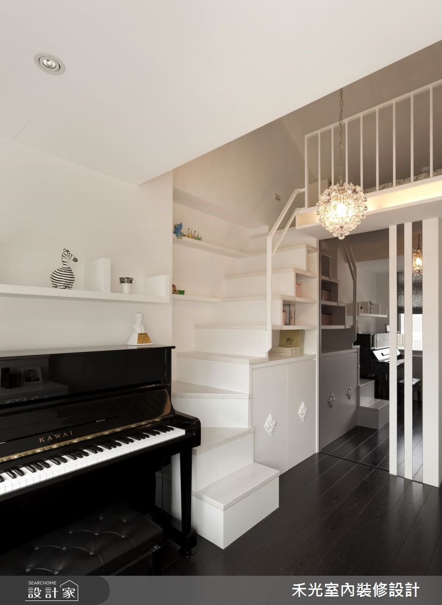 45坪新成屋(5年以下)＿奢華風案例圖片＿禾光室內裝修設計有限公司＿禾光_黑白精品‧極致混搭之19