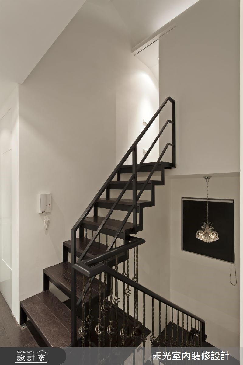 45坪新成屋(5年以下)＿奢華風案例圖片＿禾光室內裝修設計有限公司＿禾光_黑白精品‧極致混搭之26