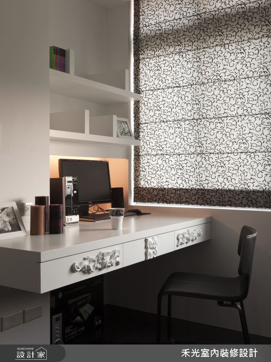 45坪新成屋(5年以下)＿奢華風案例圖片＿禾光室內裝修設計有限公司＿禾光_黑白精品‧極致混搭之18