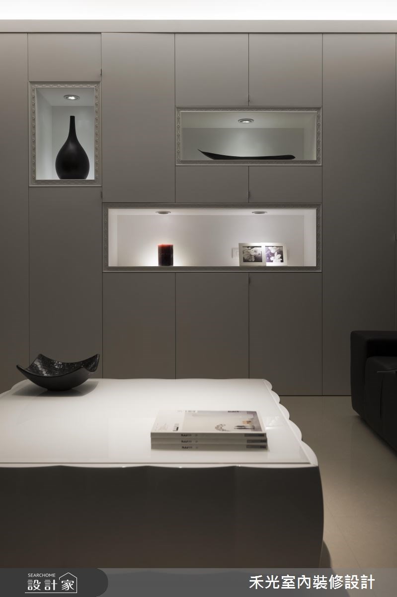 45坪新成屋(5年以下)＿奢華風案例圖片＿禾光室內裝修設計有限公司＿禾光_黑白精品‧極致混搭之5