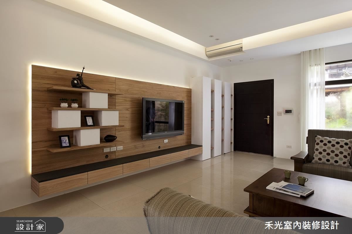 60坪新成屋(5年以下)＿混搭風案例圖片＿禾光室內裝修設計有限公司＿禾光_自然風 ● 原木感的溫潤居家空間之1