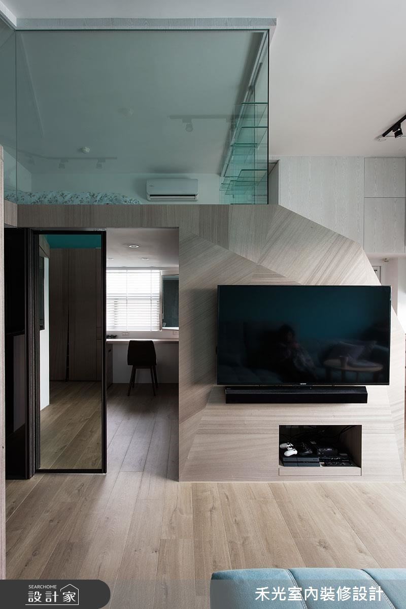 17坪老屋(16~30年)＿北歐風案例圖片＿禾光室內裝修設計有限公司＿禾光_挹注日光．徜徉蔚藍清新小公寓之4