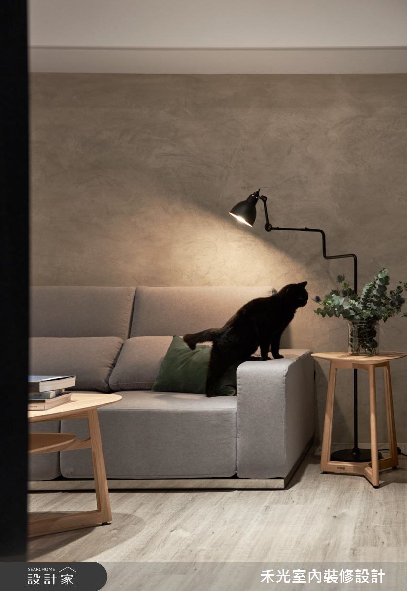 27坪新成屋(5年以下)＿北歐風客廳案例圖片＿禾光室內裝修設計有限公司＿禾光_HAPPY CAT COZY HOME之5