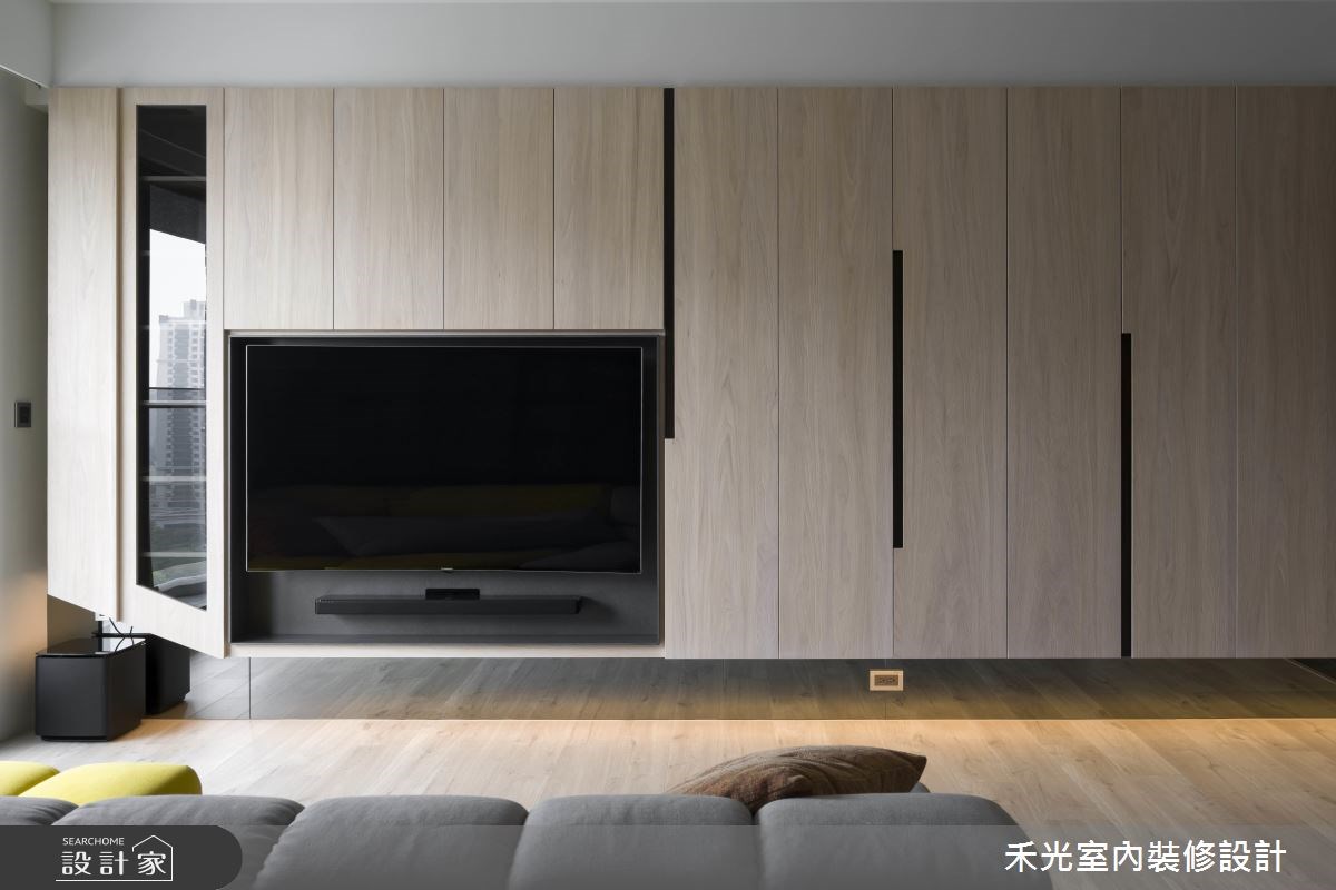 24坪預售屋＿混搭風客廳案例圖片＿禾光室內裝修設計有限公司＿禾光_曖昧邊界 -- 光與人的互動之3