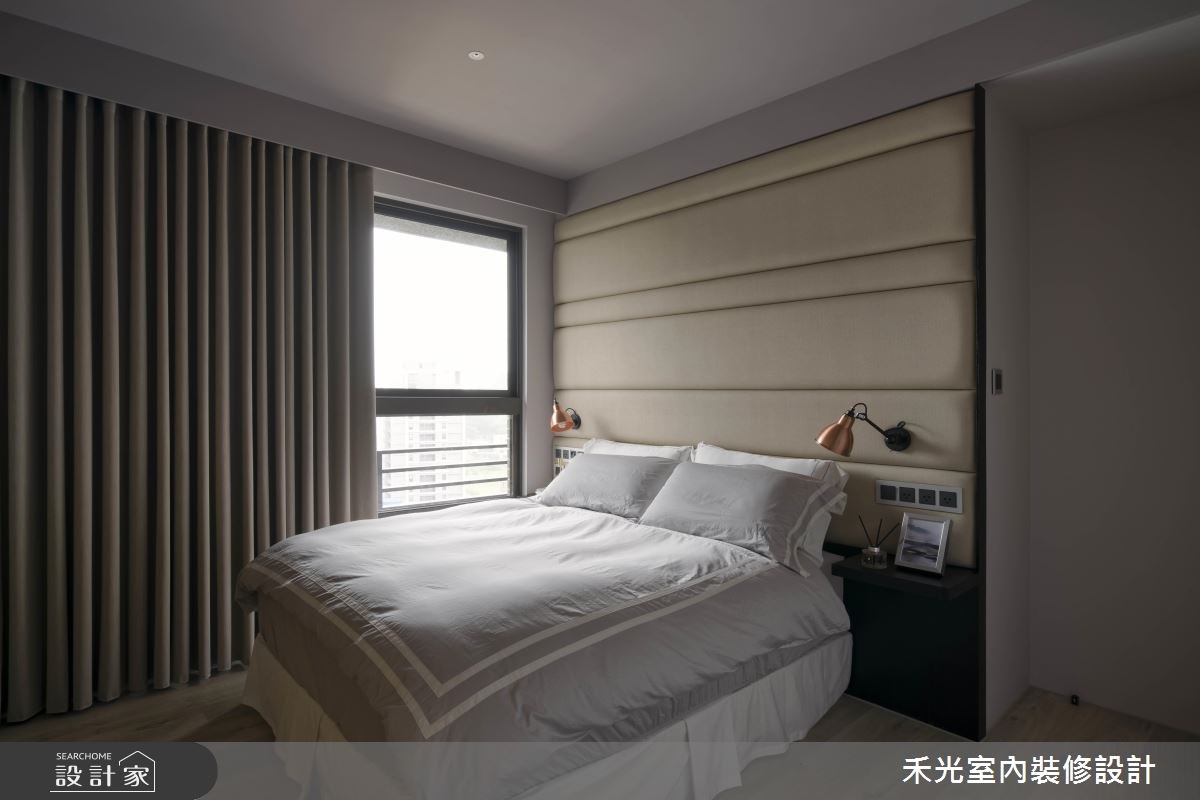 24坪預售屋＿混搭風臥室案例圖片＿禾光室內裝修設計有限公司＿禾光_曖昧邊界 -- 光與人的互動之21