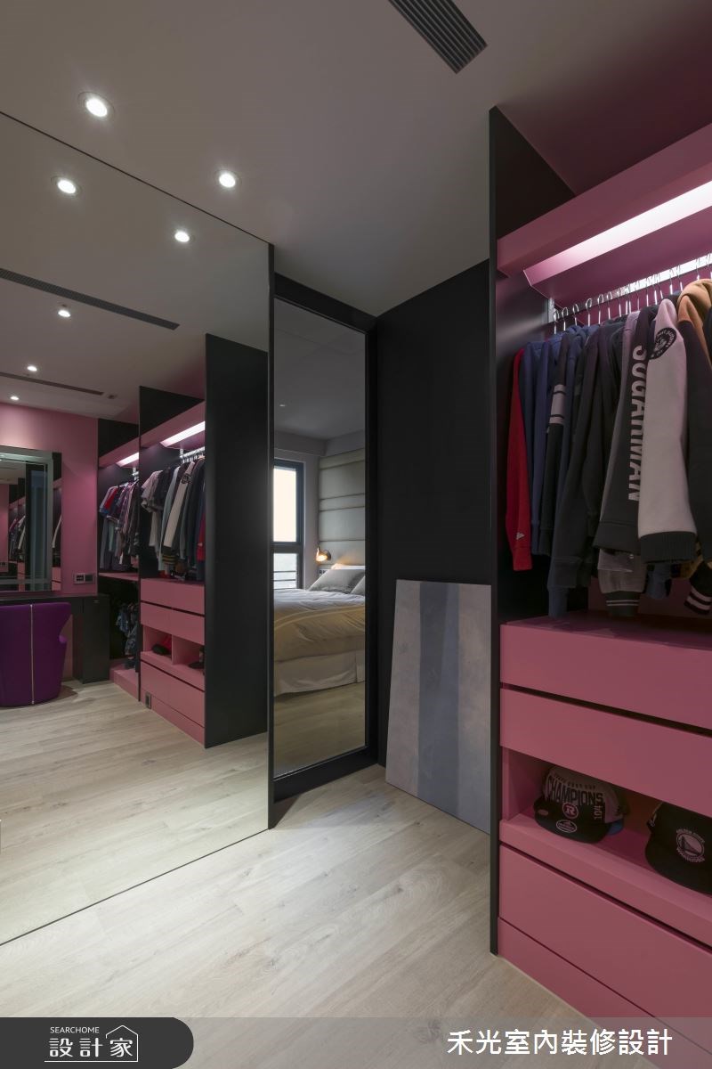24坪預售屋＿混搭風更衣間案例圖片＿禾光室內裝修設計有限公司＿禾光_曖昧邊界 -- 光與人的互動之28