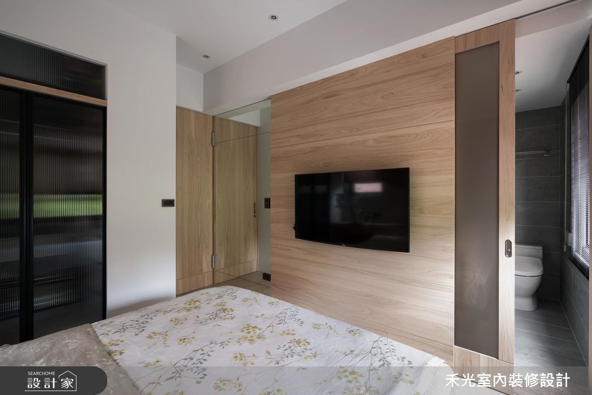 27坪老屋(16~30年)＿簡約風臥室案例圖片＿禾光室內裝修設計有限公司＿禾光_沐光 ． 書院造之25
