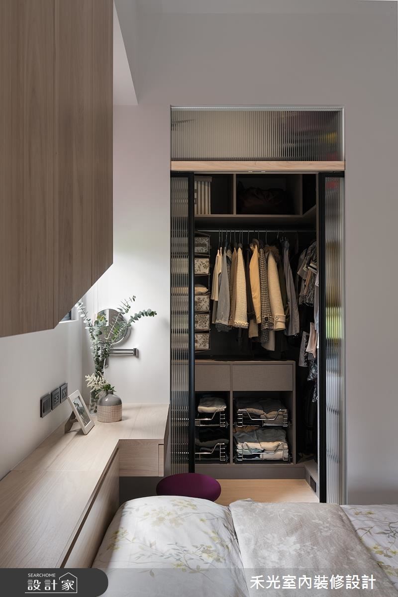 27坪老屋(16~30年)＿簡約風臥室更衣間案例圖片＿禾光室內裝修設計有限公司＿禾光_沐光 ． 書院造之27