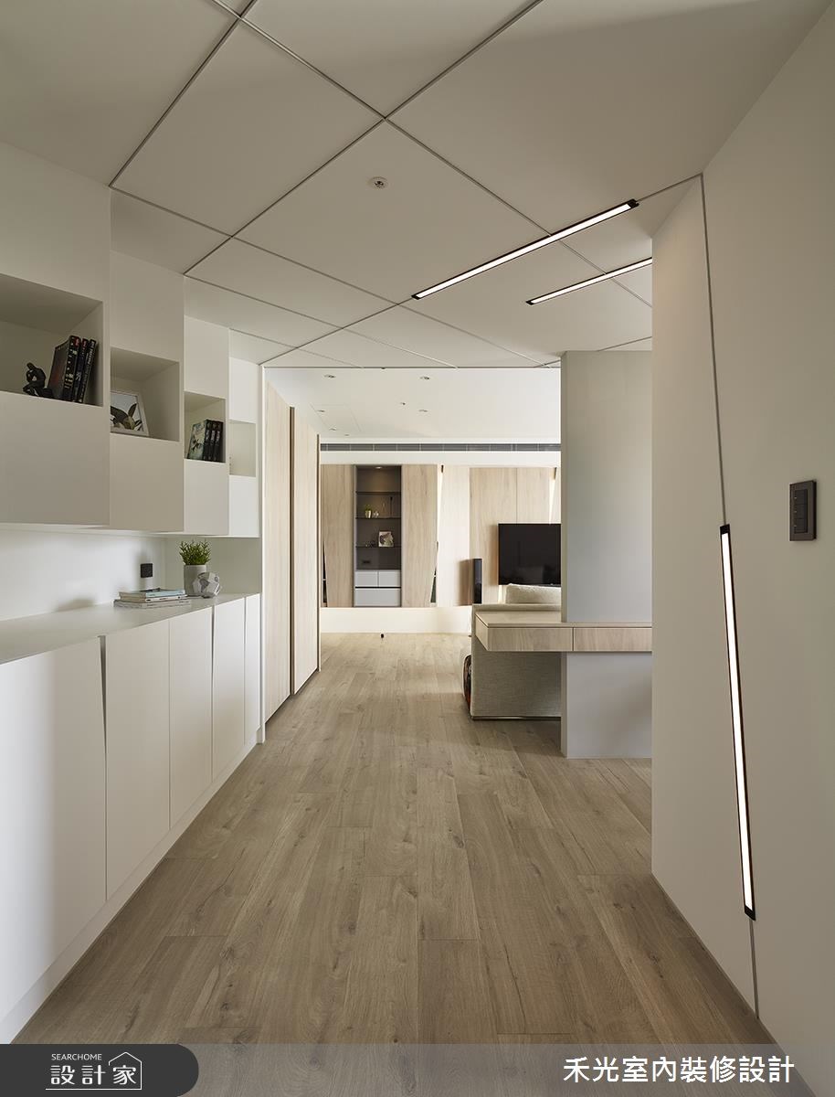 38坪新成屋(5年以下)＿簡約風走廊案例圖片＿禾光室內裝修設計有限公司＿禾光_覺知．光之4