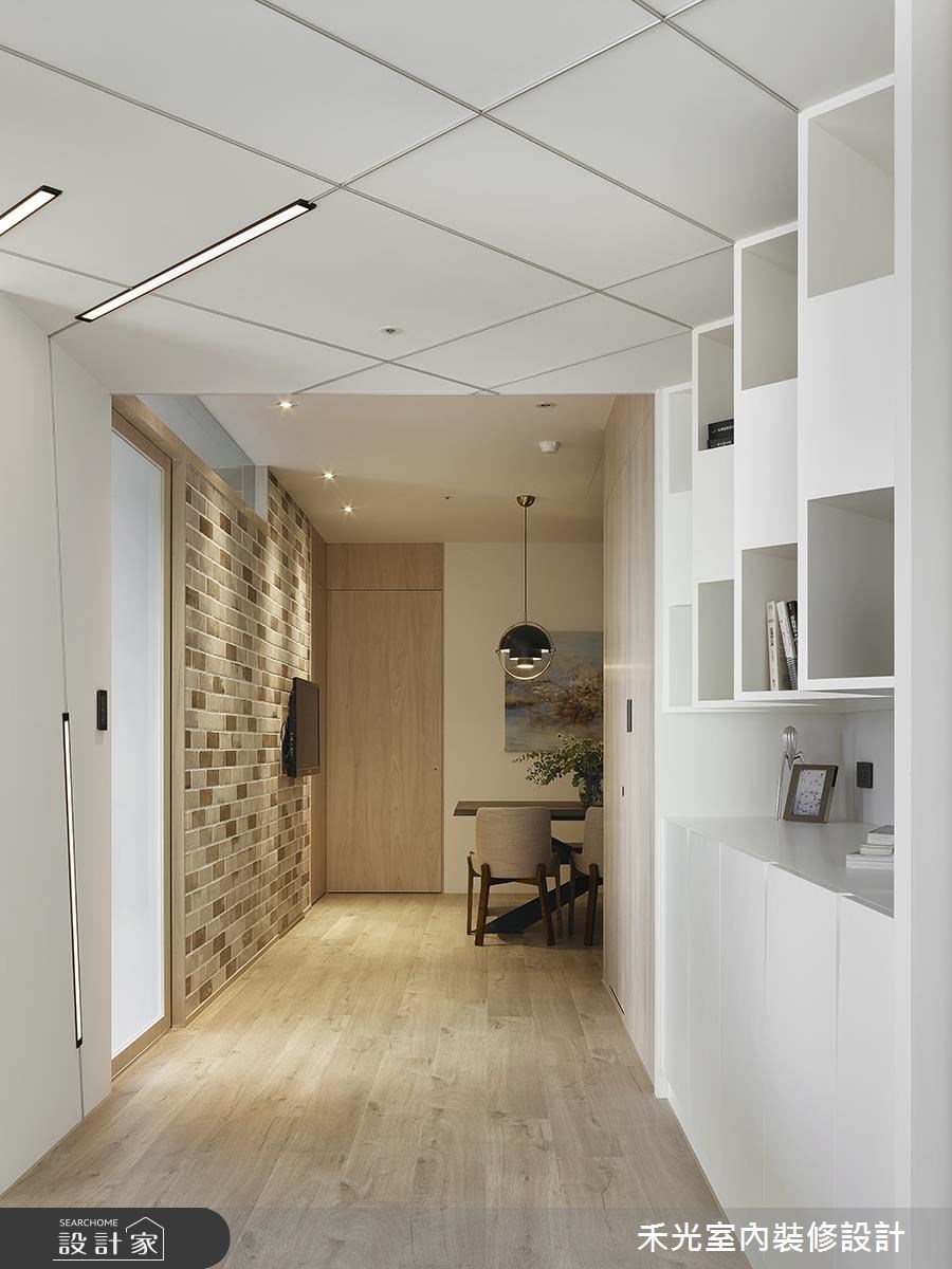 38坪新成屋(5年以下)＿簡約風走廊案例圖片＿禾光室內裝修設計有限公司＿禾光_覺知．光之12