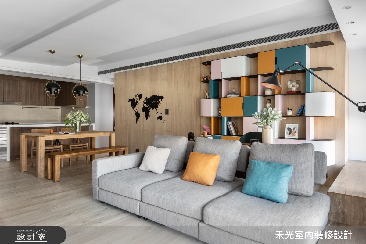 36坪新成屋(5年以下)＿休閒風客廳案例圖片＿禾光室內裝修設計有限公司＿禾光_家之11
