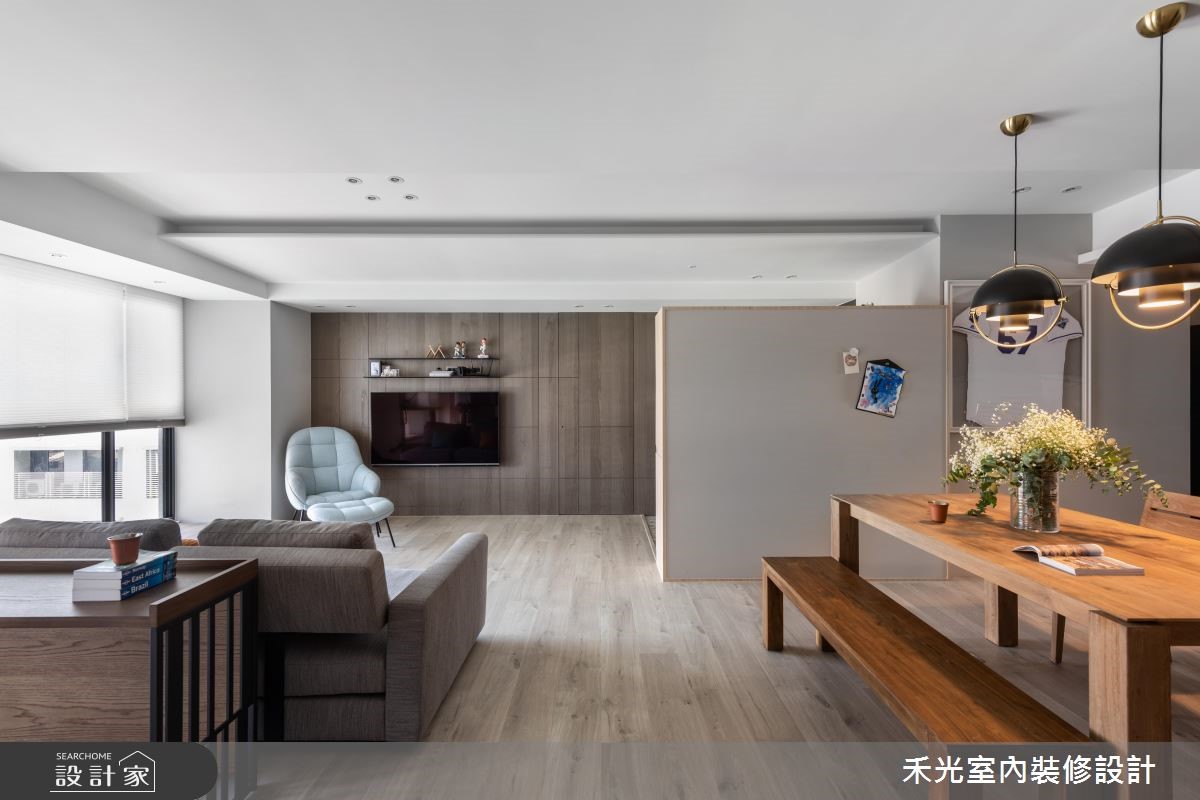 36坪新成屋(5年以下)＿休閒風客廳案例圖片＿禾光室內裝修設計有限公司＿禾光_家之14