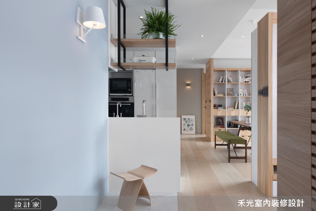 23坪新成屋(5年以下)＿日式無印風玄關案例圖片＿禾光室內裝修設計有限公司＿禾光_蘊韻 -- 侘寂之美之3