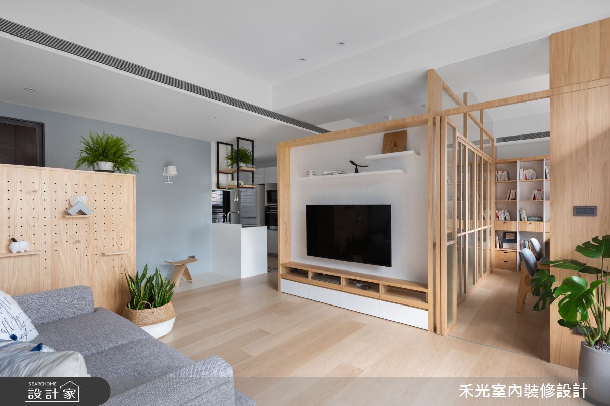 23坪新成屋(5年以下)＿日式無印風客廳案例圖片＿禾光室內裝修設計有限公司＿禾光_蘊韻 -- 侘寂之美之11