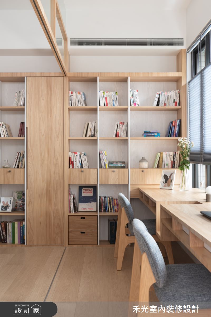 23坪新成屋(5年以下)＿日式無印風書房案例圖片＿禾光室內裝修設計有限公司＿禾光_蘊韻 -- 侘寂之美之18