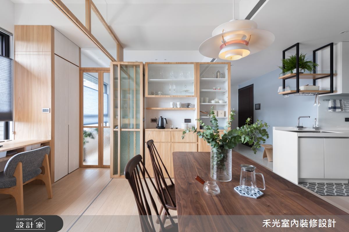 23坪新成屋(5年以下)＿日式無印風餐廳廚房案例圖片＿禾光室內裝修設計有限公司＿禾光_蘊韻 -- 侘寂之美之37