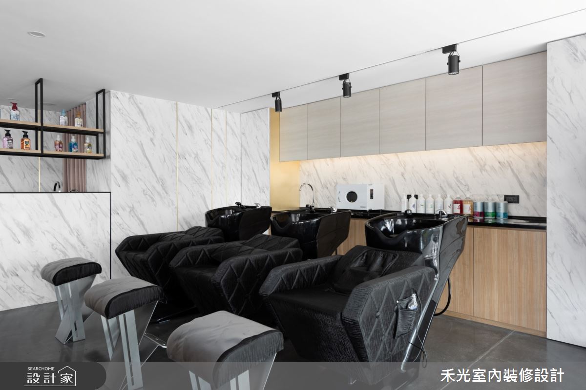 80坪新成屋(5年以下)＿現代風商業空間案例圖片＿禾光室內裝修設計有限公司＿禾光_髮廊之18