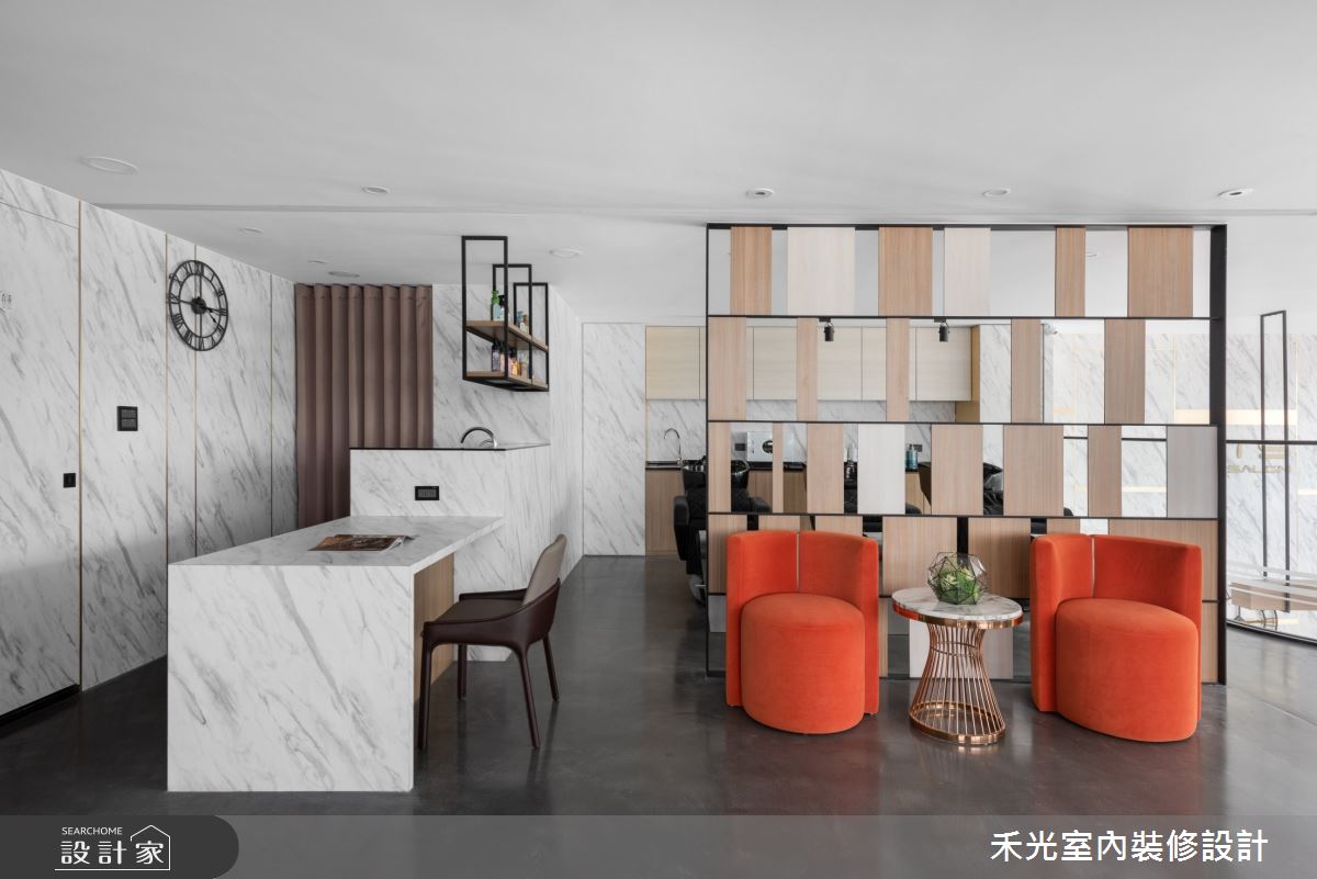 80坪新成屋(5年以下)＿現代風商業空間案例圖片＿禾光室內裝修設計有限公司＿禾光_髮廊之16