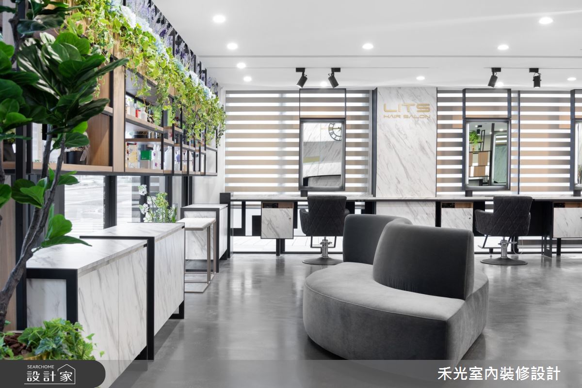 80坪新成屋(5年以下)＿現代風商業空間案例圖片＿禾光室內裝修設計有限公司＿禾光_髮廊之9