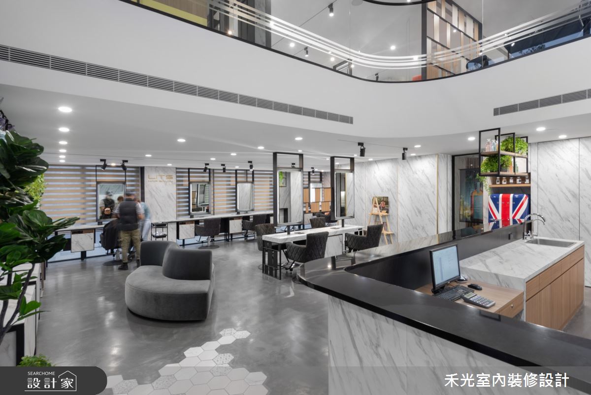 80坪新成屋(5年以下)＿現代風商業空間案例圖片＿禾光室內裝修設計有限公司＿禾光_髮廊之8