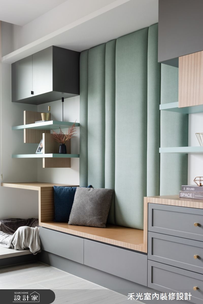 42坪新成屋(5年以下)＿混搭風臥榻案例圖片＿禾光室內裝修設計有限公司＿禾光_歲月靜好之5