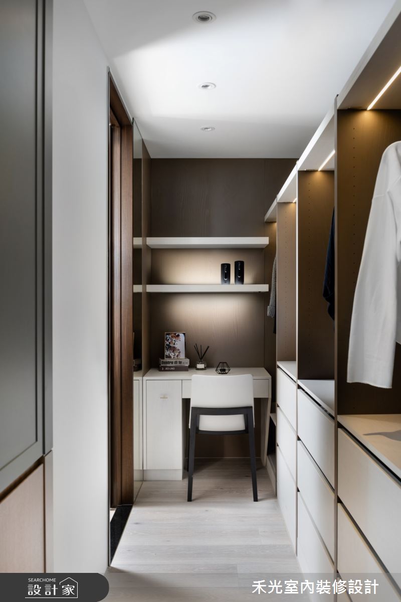 42坪新成屋(5年以下)＿混搭風更衣間案例圖片＿禾光室內裝修設計有限公司＿禾光_歲月靜好之24