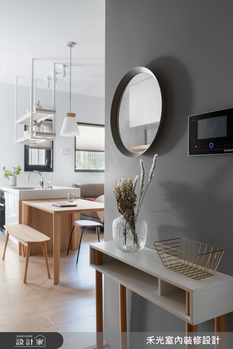 20坪新成屋(5年以下)＿日式無印風玄關案例圖片＿禾光室內裝修設計有限公司＿禾光_半伴之2