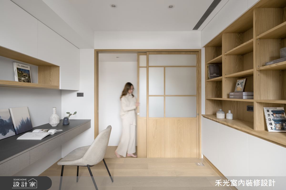 35坪新成屋(5年以下)＿日式無印風書房案例圖片＿禾光室內裝修設計有限公司＿禾光_光影敘事之21