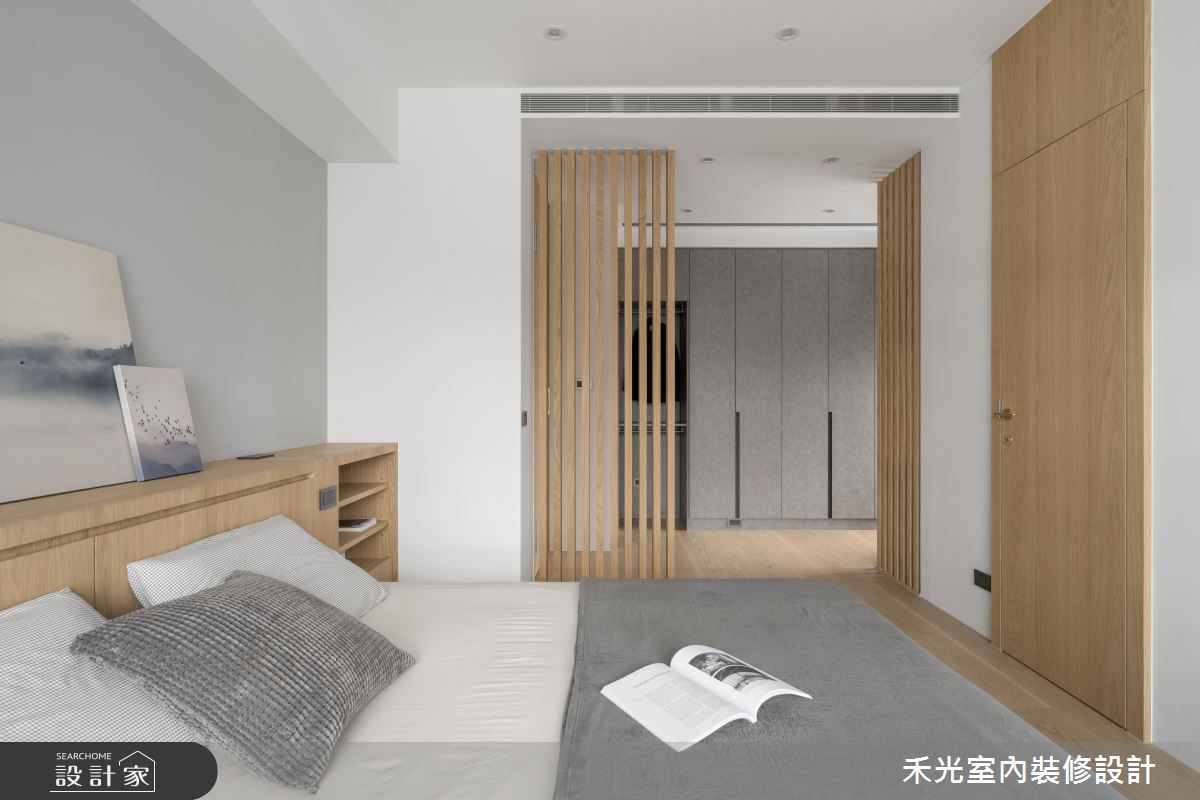 35坪新成屋(5年以下)＿日式無印風臥室案例圖片＿禾光室內裝修設計有限公司＿禾光_光影敘事之12