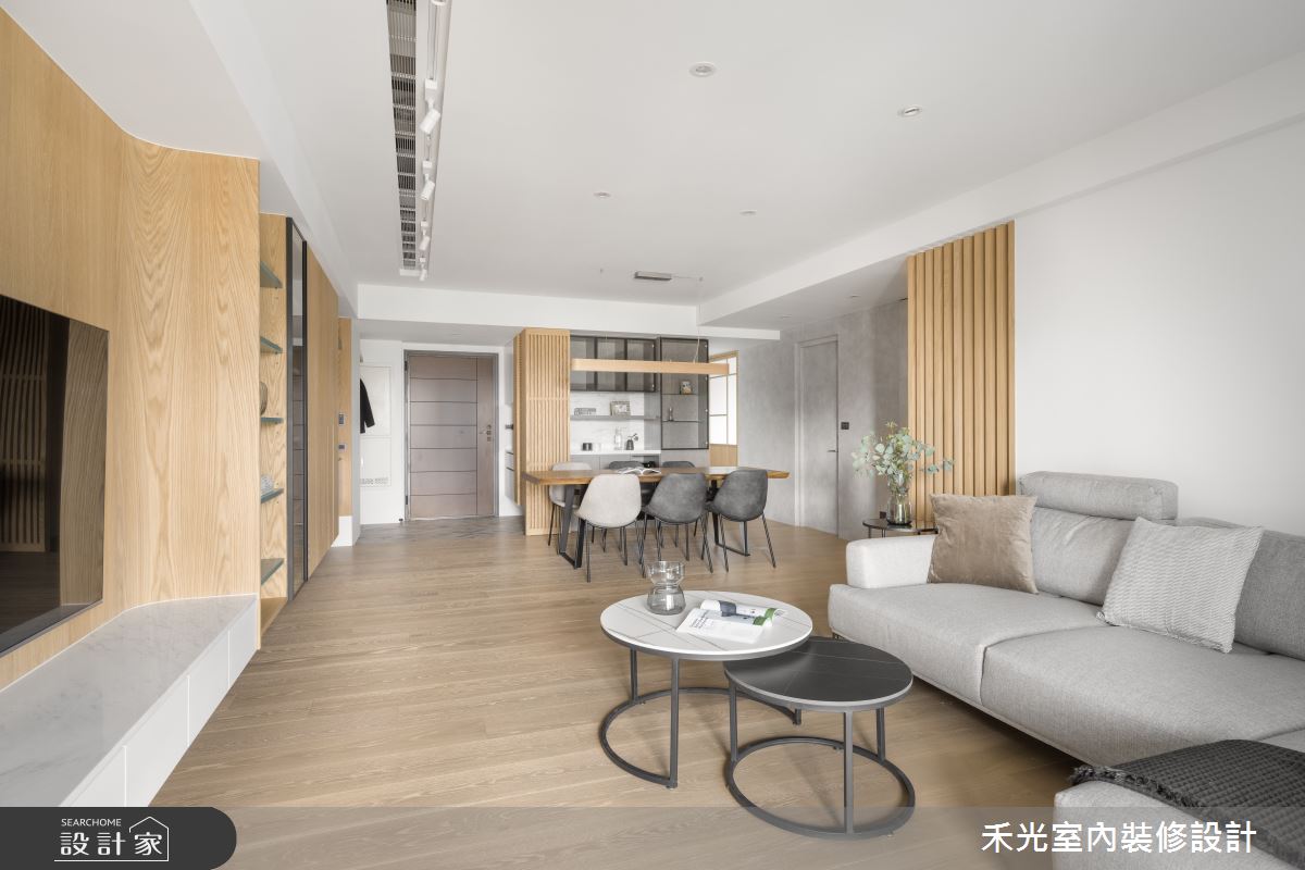 35坪新成屋(5年以下)＿日式無印風客廳案例圖片＿禾光室內裝修設計有限公司＿禾光_光影敘事之8