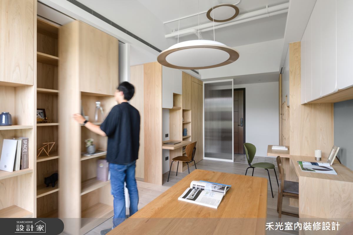 20坪新成屋(5年以下)＿日式無印風玄關客廳餐廳工作區案例圖片＿禾光室內裝修設計有限公司＿禾光_璞真之16