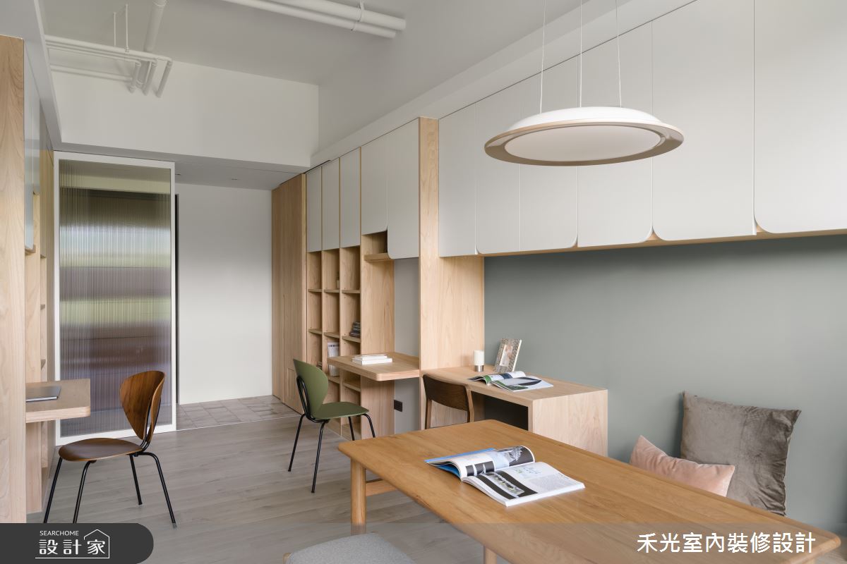20坪新成屋(5年以下)＿日式無印風玄關客廳餐廳工作區案例圖片＿禾光室內裝修設計有限公司＿禾光_璞真之10