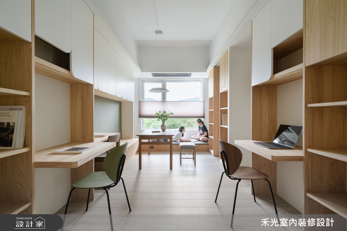 20坪新成屋(5年以下)＿日式無印風客廳餐廳工作區臥榻案例圖片＿禾光室內裝修設計有限公司＿禾光_璞真之7