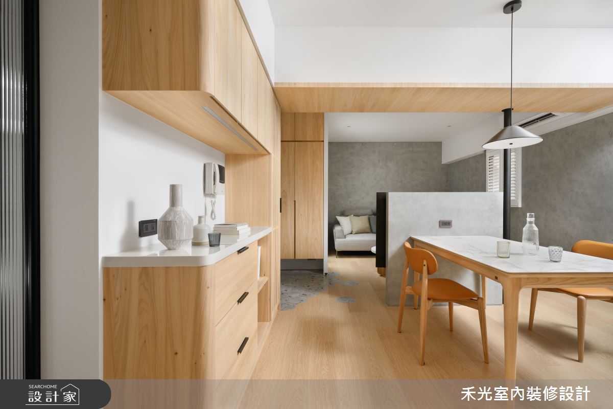 18坪老屋(16~30年)＿混搭風客廳餐廳案例圖片＿禾光室內裝修設計有限公司＿禾光_逸然之6