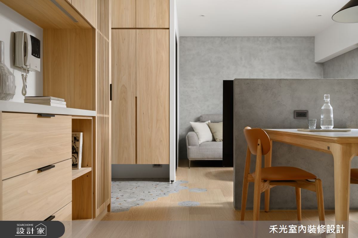 18坪老屋(16~30年)＿混搭風玄關客廳餐廳案例圖片＿禾光室內裝修設計有限公司＿禾光_逸然之11