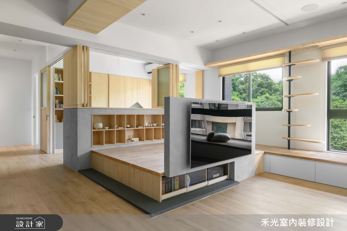 38坪新成屋(5年以下)＿日式休閒風客廳書房工作區多功能室案例圖片＿禾光室內裝修設計有限公司＿禾光_山海之13