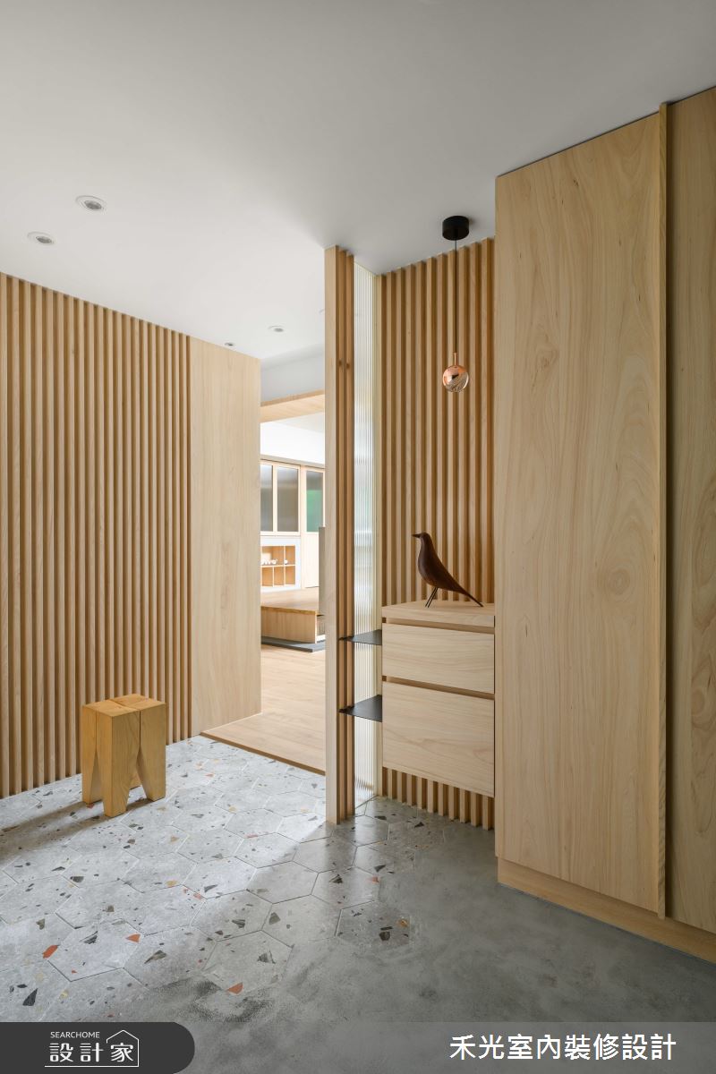 38坪新成屋(5年以下)＿日式休閒風玄關案例圖片＿禾光室內裝修設計有限公司＿禾光_山海之2