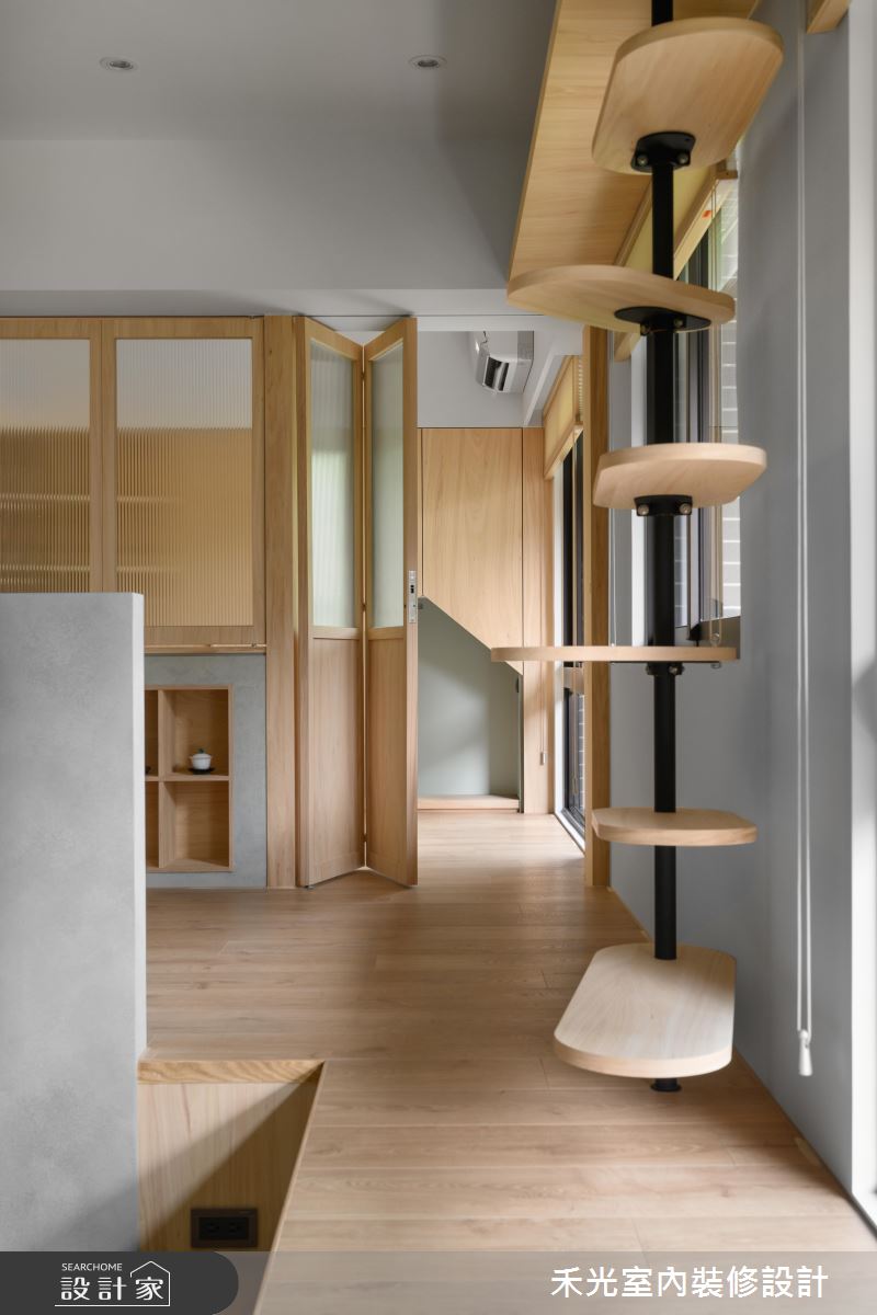 38坪新成屋(5年以下)＿日式休閒風走廊臥榻案例圖片＿禾光室內裝修設計有限公司＿禾光_山海之20