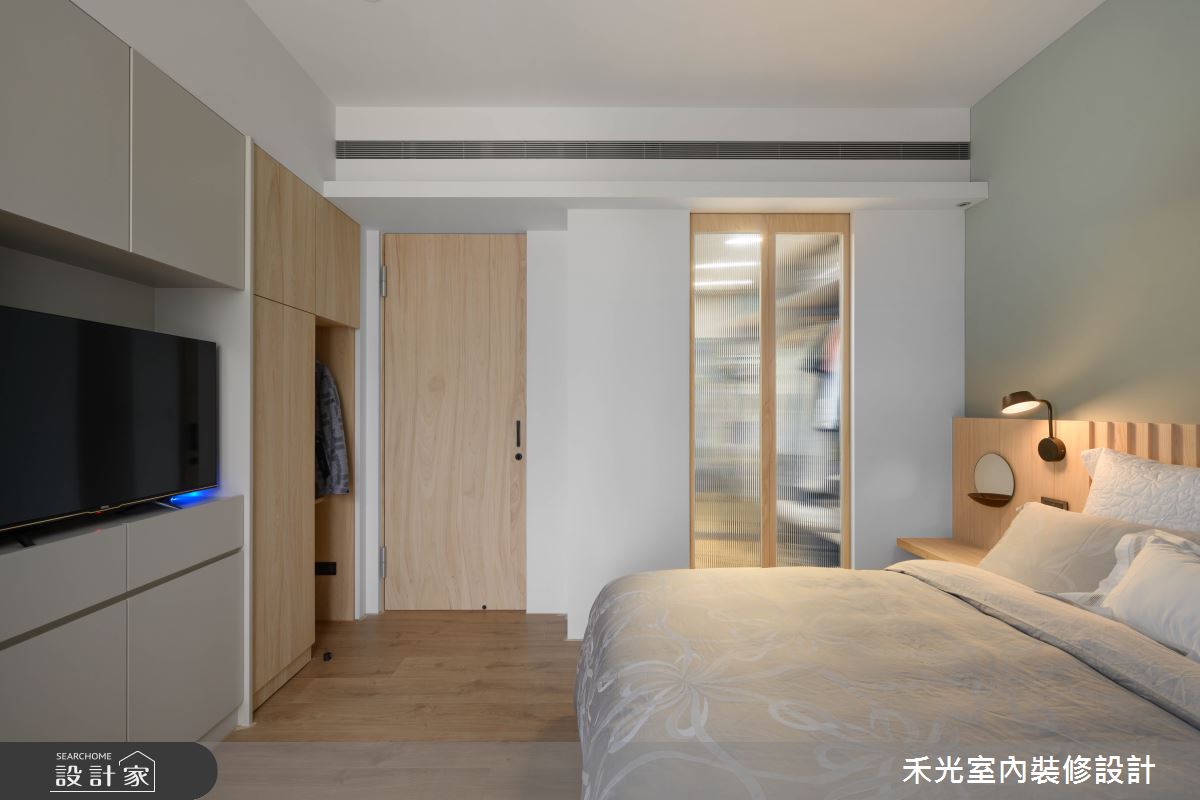38坪新成屋(5年以下)＿日式休閒風臥室更衣間案例圖片＿禾光室內裝修設計有限公司＿禾光_山海之29