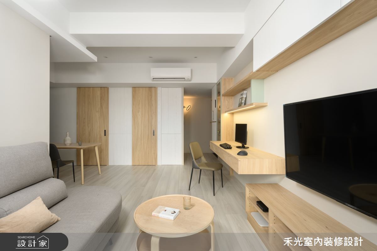 21坪預售屋＿日式無印風客廳餐廳案例圖片＿禾光室內裝修設計有限公司＿禾光_Eudora．幸福之8