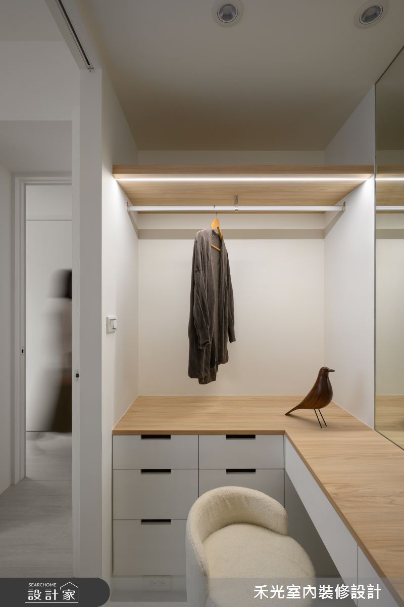 23坪老屋(16~30年)＿簡約風更衣間案例圖片＿禾光室內裝修設計有限公司＿禾光_朝暮時光之19
