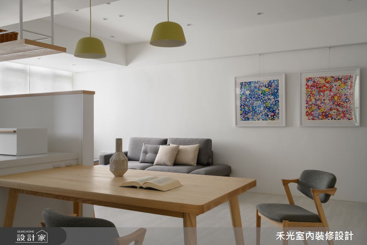 23坪老屋(16~30年)＿簡約風客廳餐廳案例圖片＿禾光室內裝修設計有限公司＿禾光_朝暮時光之12