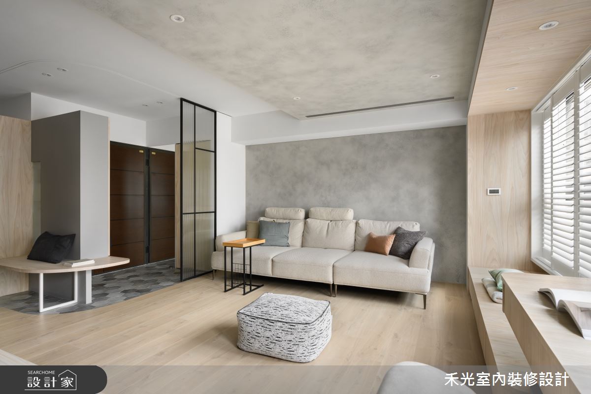 23坪新成屋(5年以下)＿日式北歐風玄關客廳臥榻案例圖片＿禾光室內裝修設計有限公司＿禾光_沐．旭之8