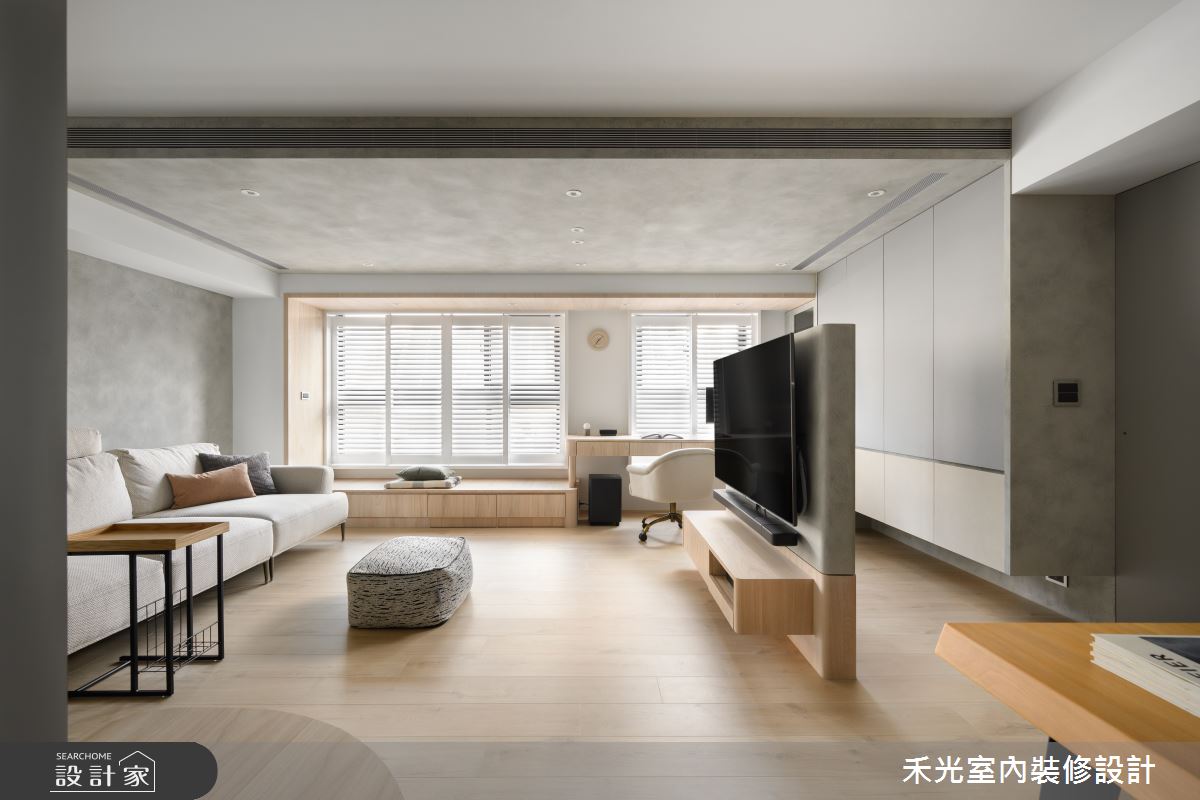 23坪新成屋(5年以下)＿日式北歐風客廳書房工作區臥榻案例圖片＿禾光室內裝修設計有限公司＿禾光_沐．旭之15