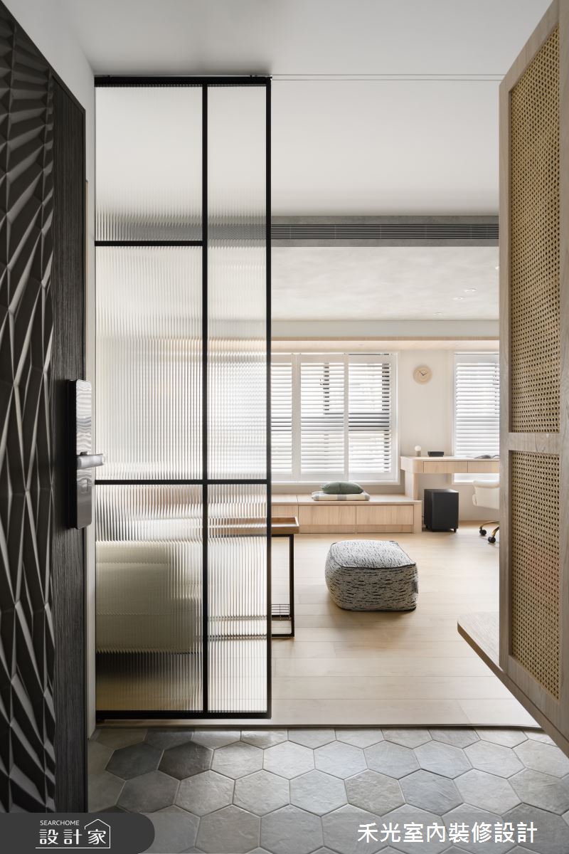 23坪新成屋(5年以下)＿日式北歐風玄關客廳案例圖片＿禾光室內裝修設計有限公司＿禾光_沐．旭之1