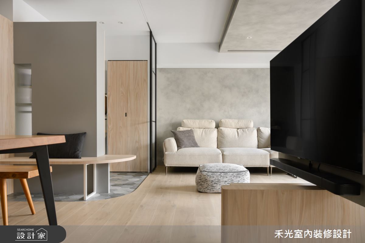 23坪新成屋(5年以下)＿日式北歐風玄關客廳案例圖片＿禾光室內裝修設計有限公司＿禾光_沐．旭之20