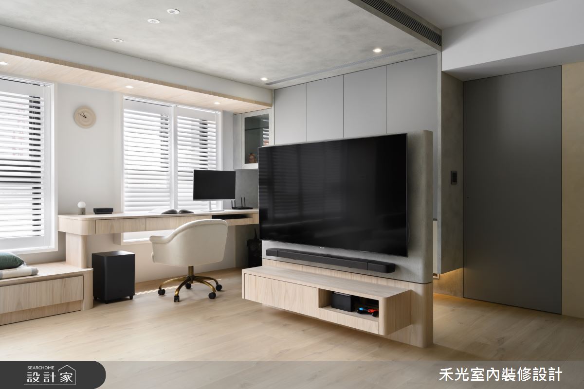 23坪新成屋(5年以下)＿日式北歐風客廳書房工作區案例圖片＿禾光室內裝修設計有限公司＿禾光_沐．旭之14